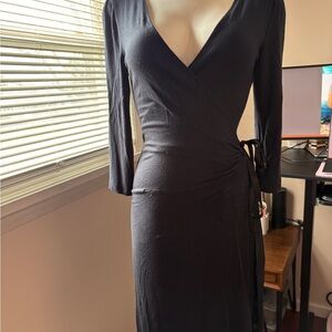 Express Black Wrap Dress